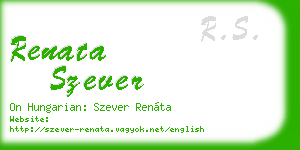 renata szever business card